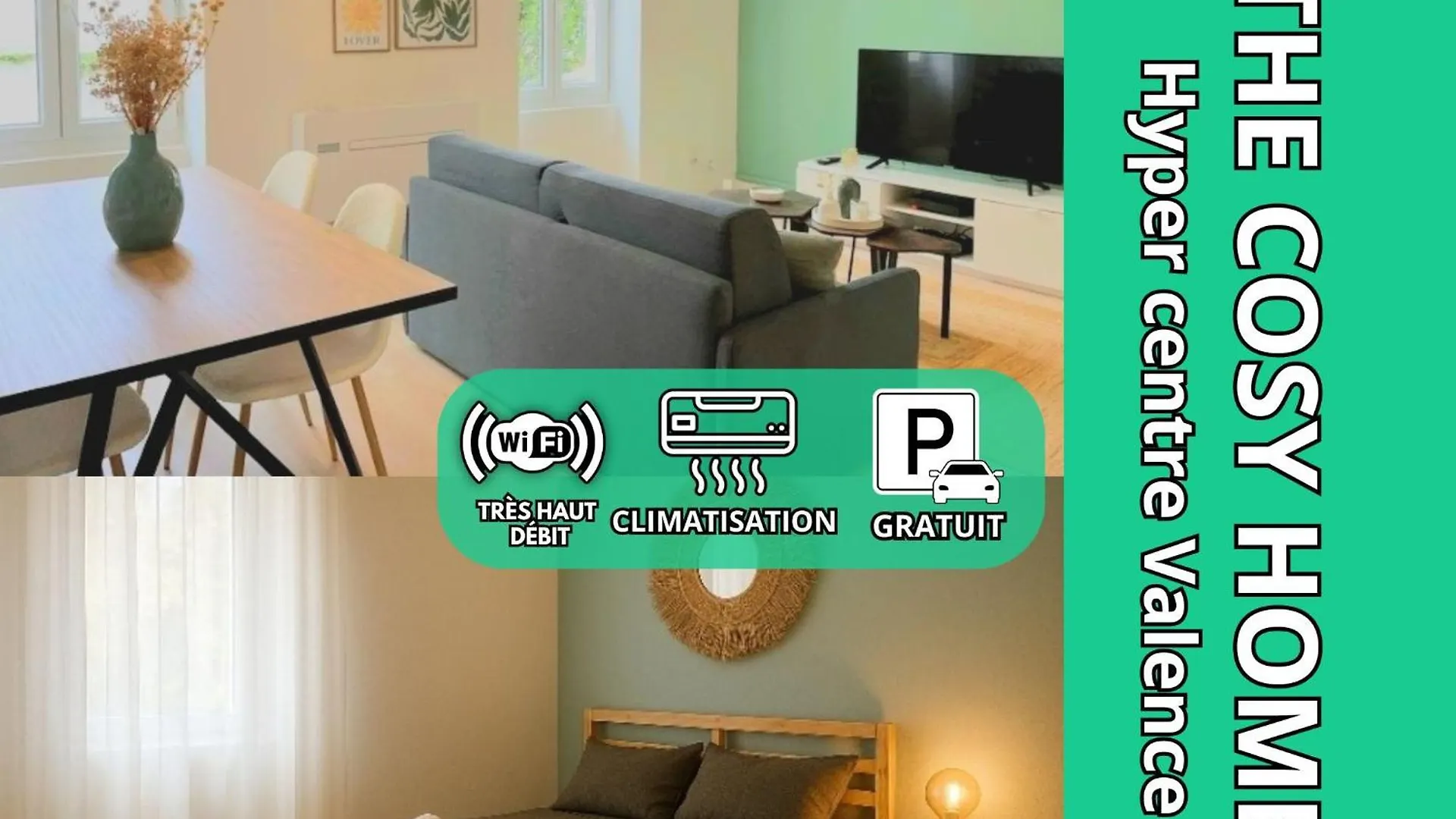 The Cosy Home Centre Ville Parking Clim Valence